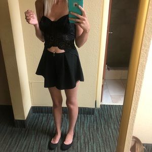 Black Romper (open middle)